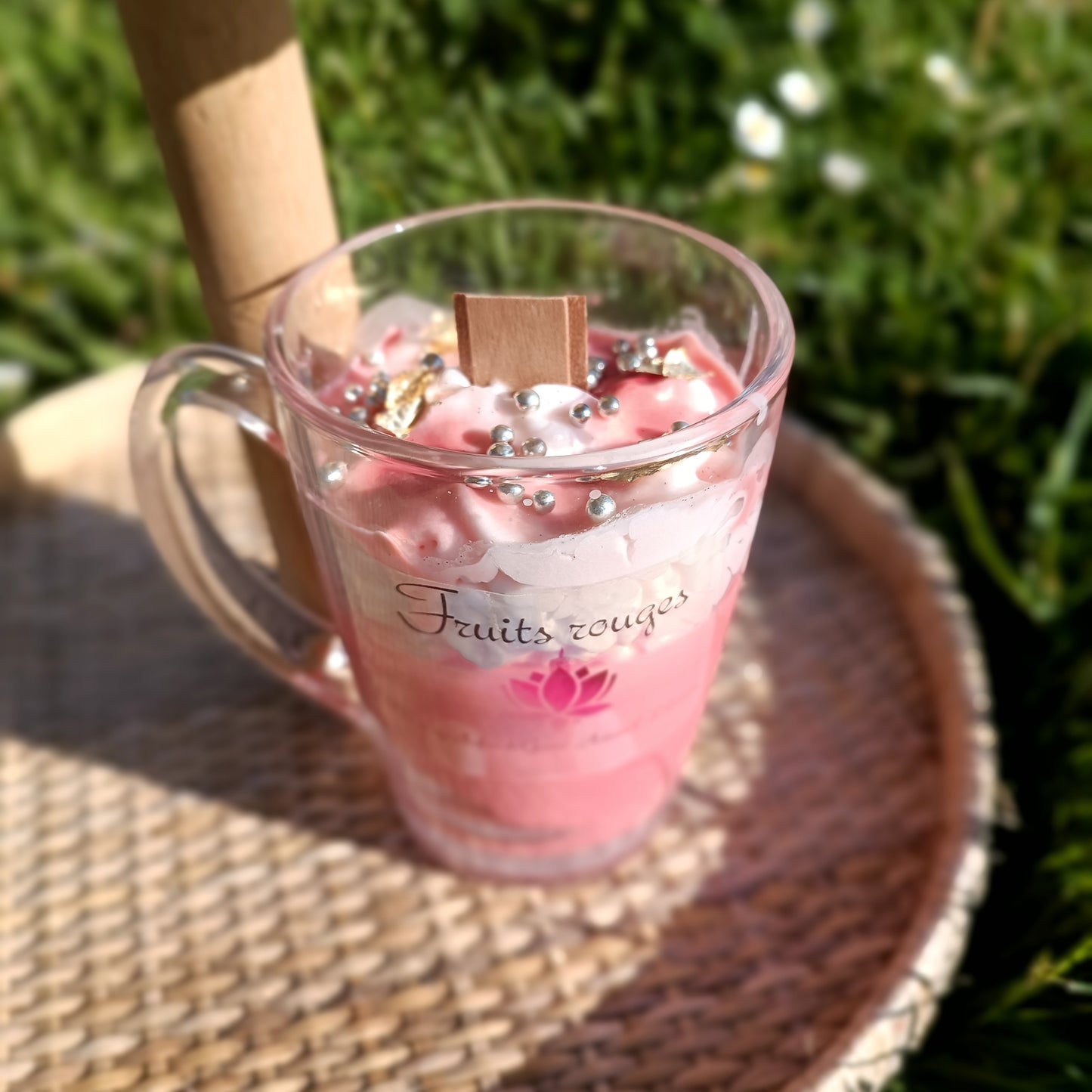 Mug Gourmand - fruits rouges mèche en bois