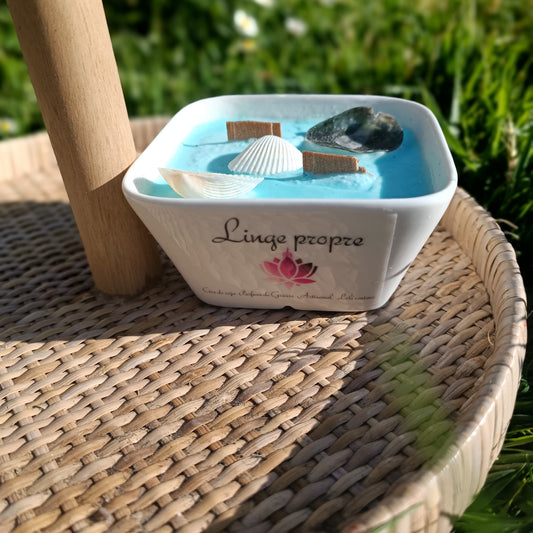 Bougie Mèche en bois - Linge propre