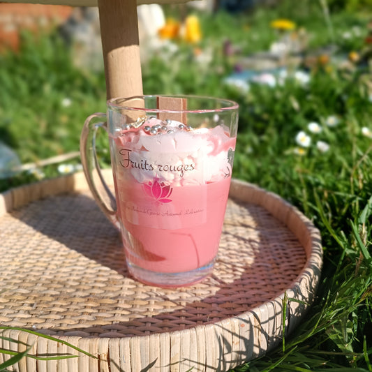 Mug Gourmand - fruits rouges mèche en bois
