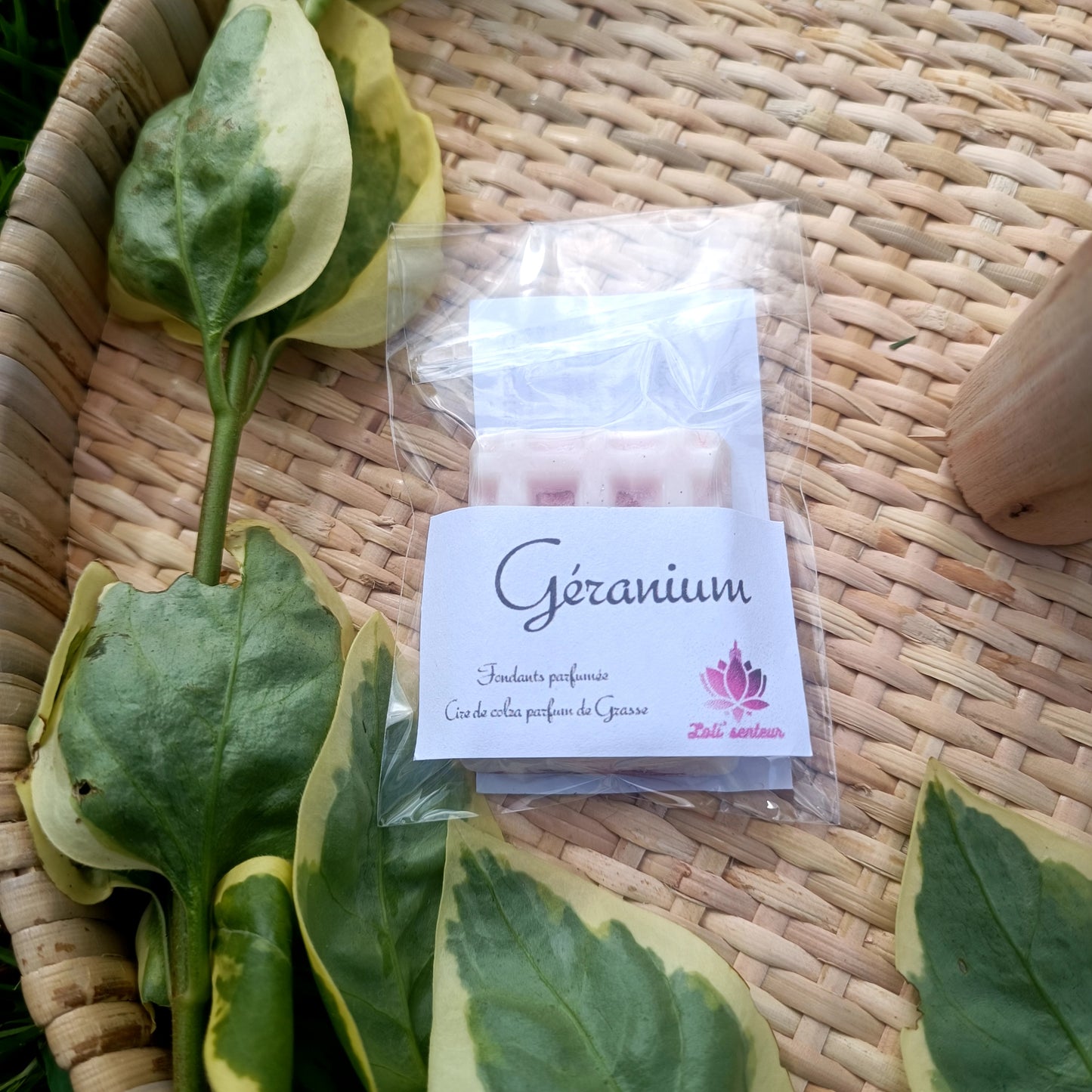 Petite tablette fondant - Géranium