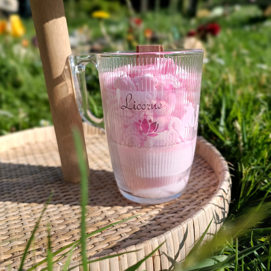 Mug Gourmand - licorne - Mèche en bois